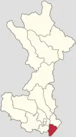 Location in Huairou District