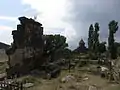 5th-century basilica ruins in cemetery