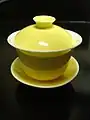 A porcelain gaiwan