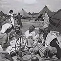 Yemenite immigrants in Rosh HaAyin camp, 1 October 1949