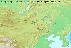 Map of Ming China