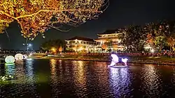 Yuejin Lantern Festival at the riverfront in Yanshuei