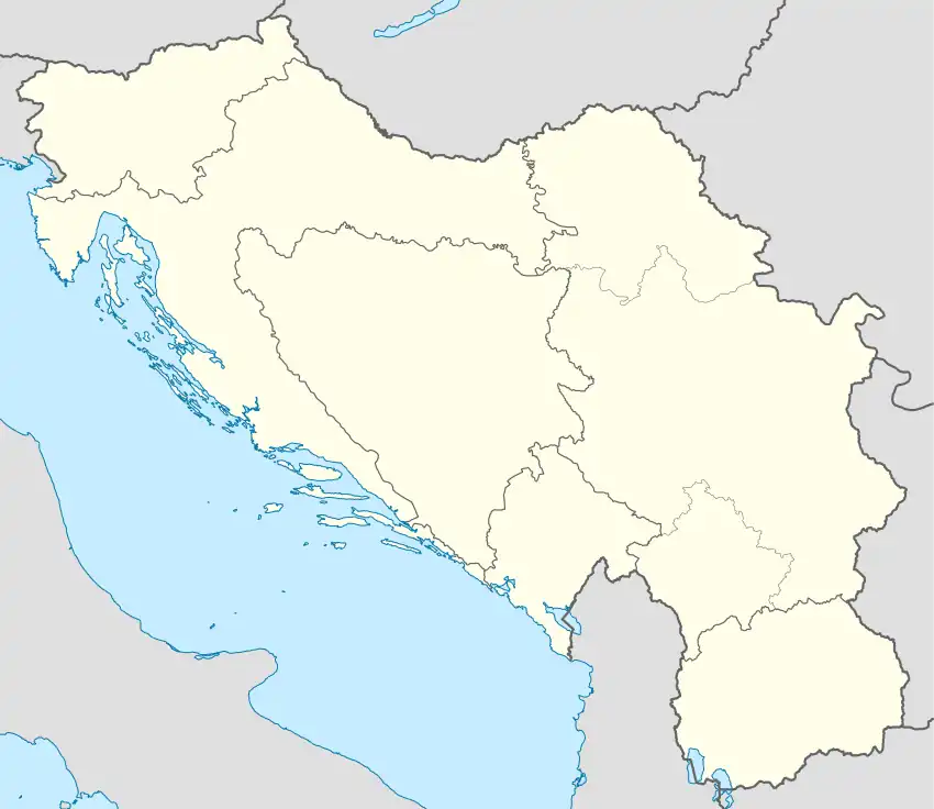 1965–66 Yugoslav Second League is located in Yugoslavia