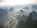 Yulong River Valley (from a hot air balloon).