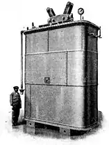 Ganz 21.000 kW Transformer (1911, weight: 38t)