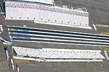 An overhead photo of the zMax Dragway taken in 2010.