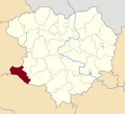 Raion location in Kharkiv Oblast