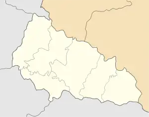 Volovets is located in Zakarpattia Oblast