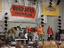 Performing at "Rock nights 2005" festival