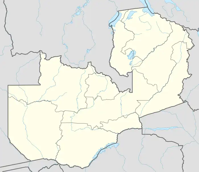 Luanshya is located in Zambia