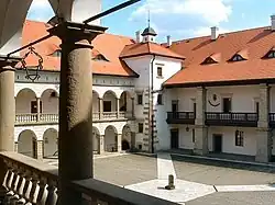 Courtyard in Niepołomice Castle