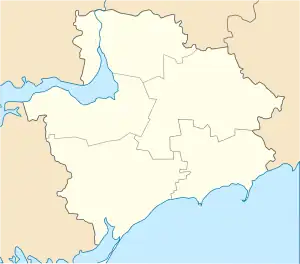 Osypenko is located in Zaporizhzhia Oblast