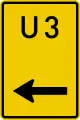 Diversion (turn left)