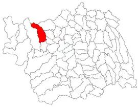 Location in Bacău County