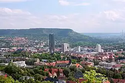 Jena: City centre and Carl Zeiss' high-rises