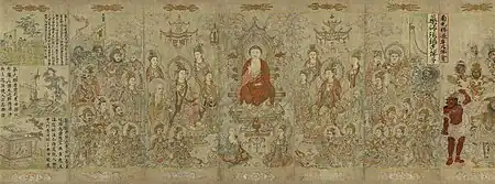 Image 80The Sakyamuni Buddha, by Zhang Shengwen, 1173–1176 AD, Song dynasty period. (from History of painting)