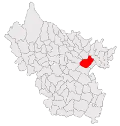 Location in Buzău County