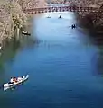 Winter canoeing on Barton Creek