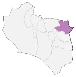 Location of Zirkuh County in South Khorasan province