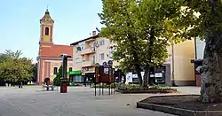 Town center.