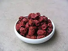 Dried fruits (azufaifas) in southern Spain of Ziziphus jujuba