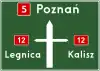 E-1 "pre-signpost board"(Advanced direction sign; diagrammatic type)