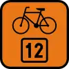 R-4 "bicycle route information"