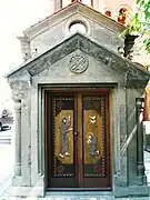 Doors leading to the Chapel of Saint Ananias' below the belfry