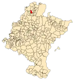 Map of Zubieta, Navarre