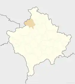 Zubin Potok is located in Kosovo