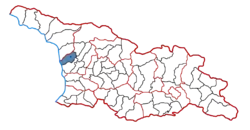 Location of the municipality within Georgia