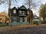 Wooden private house in Žvėrynas.