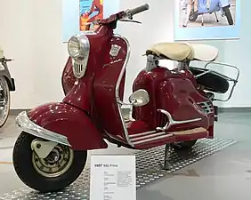 NSU developed the Prima from the Lambretta it had previously built under license