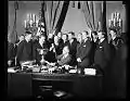 The Yellow Oval Room as President Franklin D. Roosevelt's private office, 1933