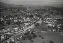 A view over Bazenheid in 1948