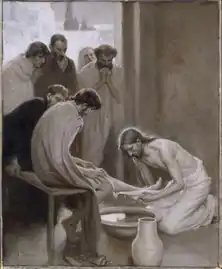 Jesus Washing the Feet of his Disciples, 1898