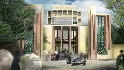 Entrance to the Italian Pavilion (reconstruction)