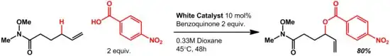 Allylic Esterification Reaction Scheme