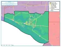 Map of the district