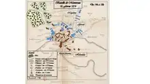 Map shows the Battle of Montereau.