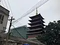 新建的双峰寺塔