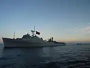 執行外島運補任務的旭海軍艦