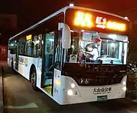 一輛車身由大吉汽車打造的興南客運Volvo B7RLE低地板公車