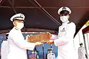 大漢軍艦的艦名牌