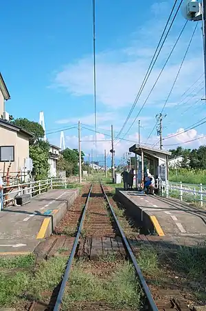 從車內望向月台（2012年9月）