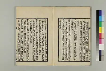 富士川文庫《直齋書錄解題》，南宋陳振孫的私撰目錄。先是列出書，然後是解題