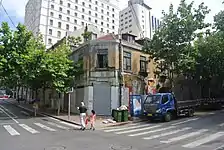 西南角，海泊路博山路路口