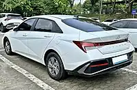 Hyundai Avante (車尾；改款)