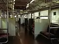 5000'番台の車内。車内意匠は初期車とさほど変わらない。