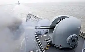 南韓海軍浦项级轻型护卫舰的標槍系統開炮